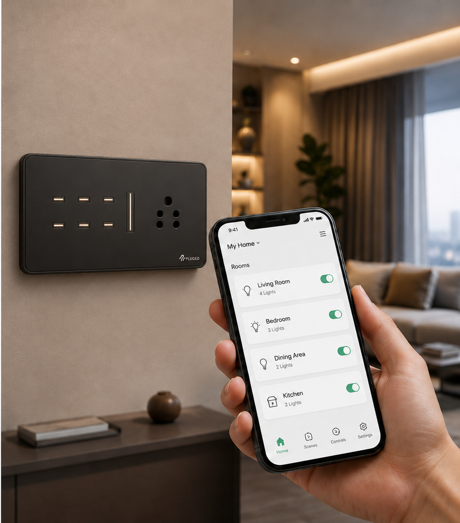 PLUGED app controlling Control Node