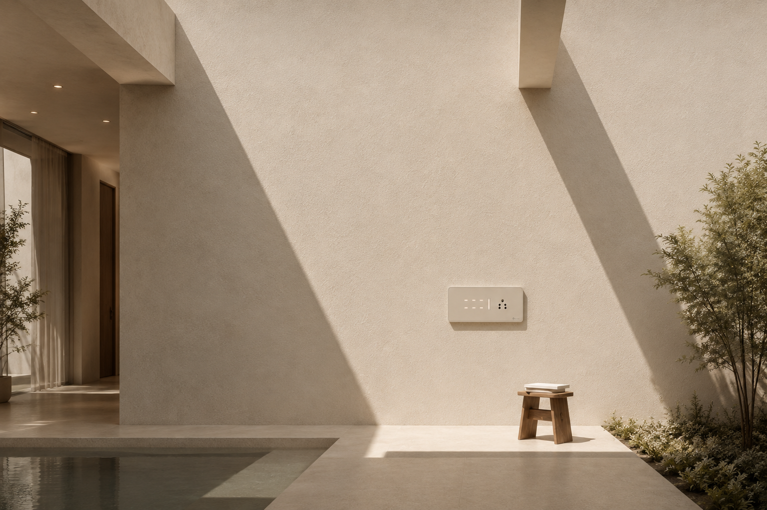 Control Node installed in a calm modern home