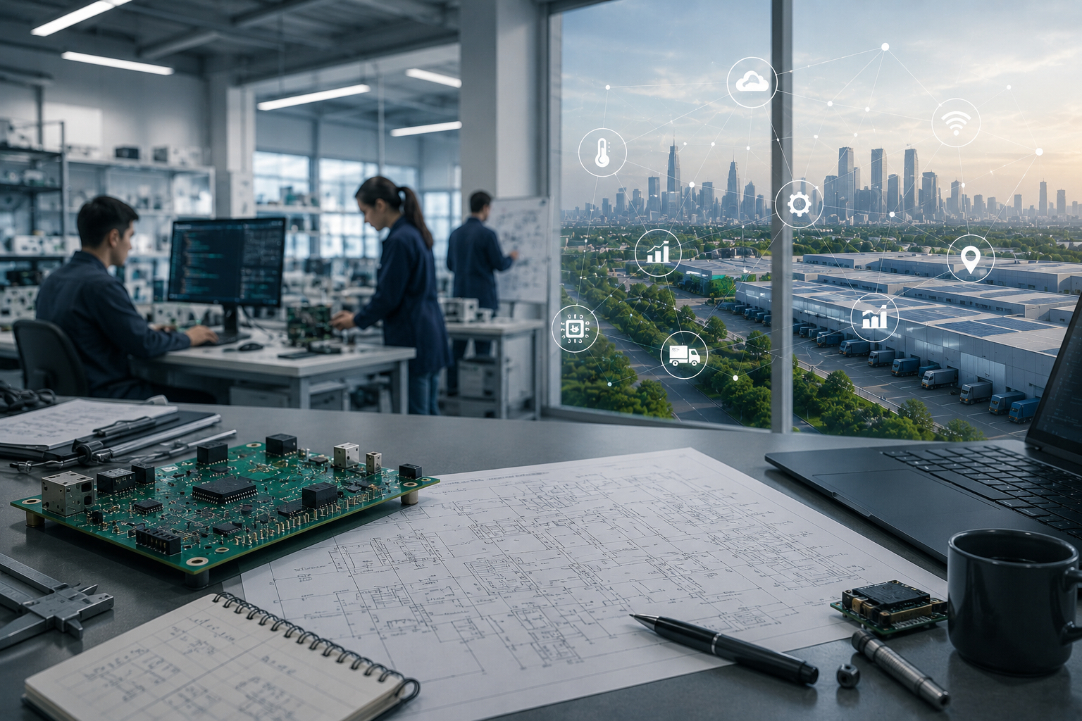 Electronics engineering workspace