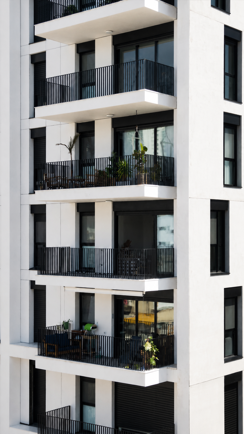 Modern apartment building